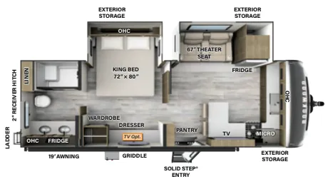 2024 Forest River Rockwood Signature 8263MBR - Floor plan