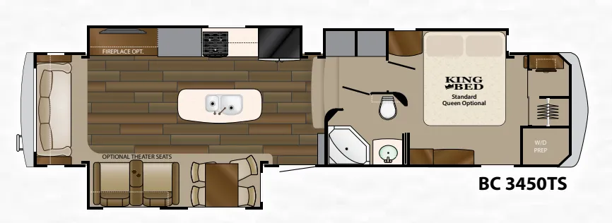 Heartland Big Country 3450TS floor plan