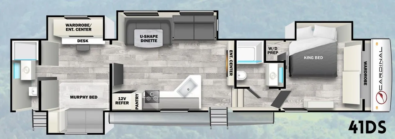 Forest River Cardinal 41DS floor plan