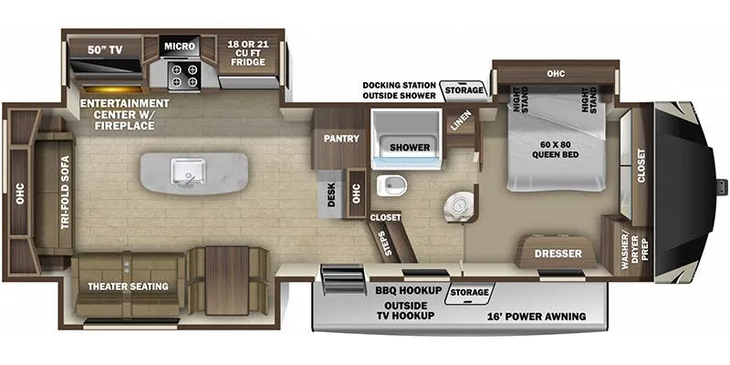 Highland Ridge Silverstar SF314RLS floor plan