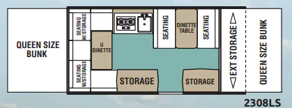 Forest River Viking LS 2308LS floor plan