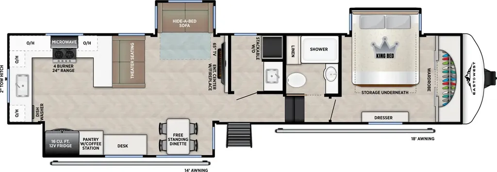 2027 East to West Blackthorn 3750LK floor plan