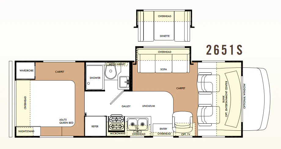 Forest River Forester 2651 S floor plan