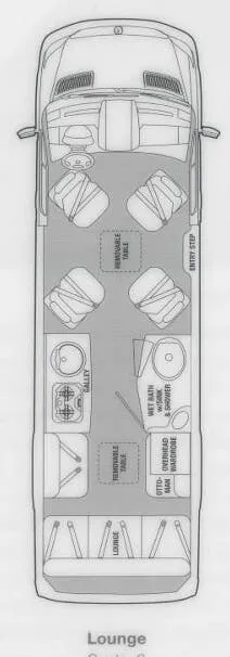Airstream Interstate Lounge BASE floor plan