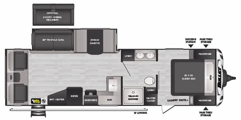 Keystone Bullet Premium 291RLSWE floor plan