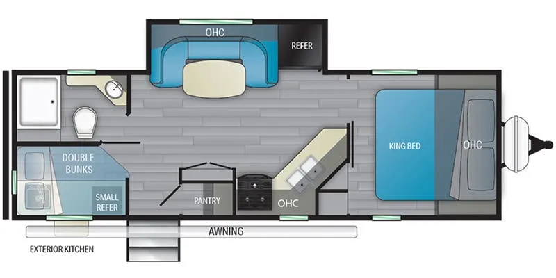 Heartland Mallard M251BH floor plan