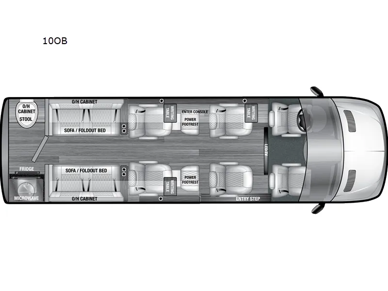 2027 OGV Luxury Coach V-Cruise 10OB - Floor plan