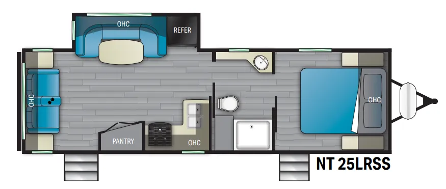 Heartland North Trail 25LRSS floor plan