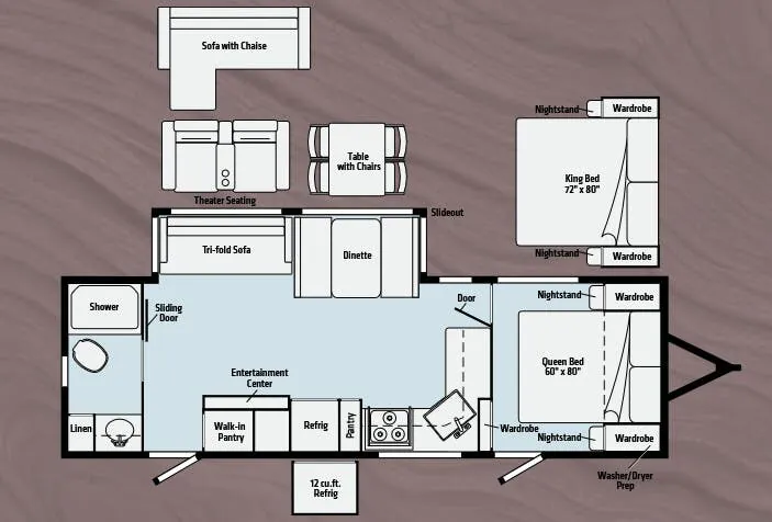 Winnebago Voyage V2730RB floor plan