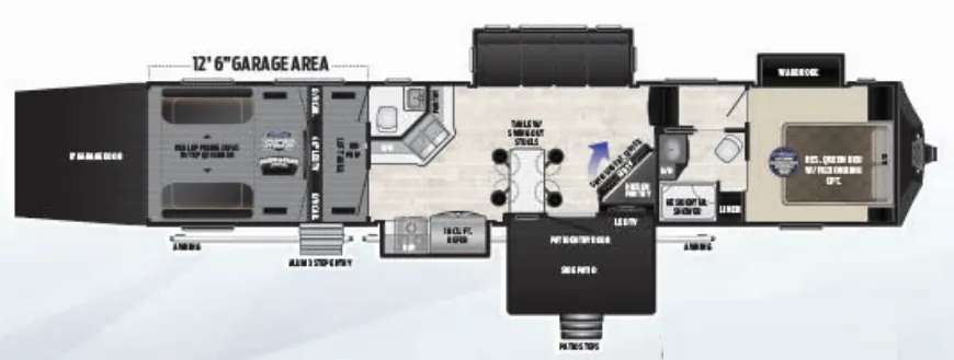 Keystone Fuzion 424 floor plan