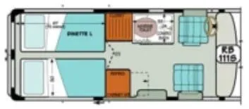 Sportsmobile Promaster 111S floor plan