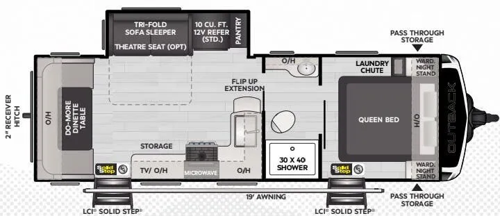 2025 Keystone Outback 252RD floor plan