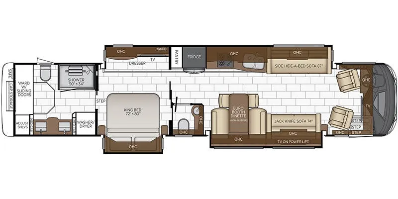 Newmar Mountain Aire 4521 floor plan