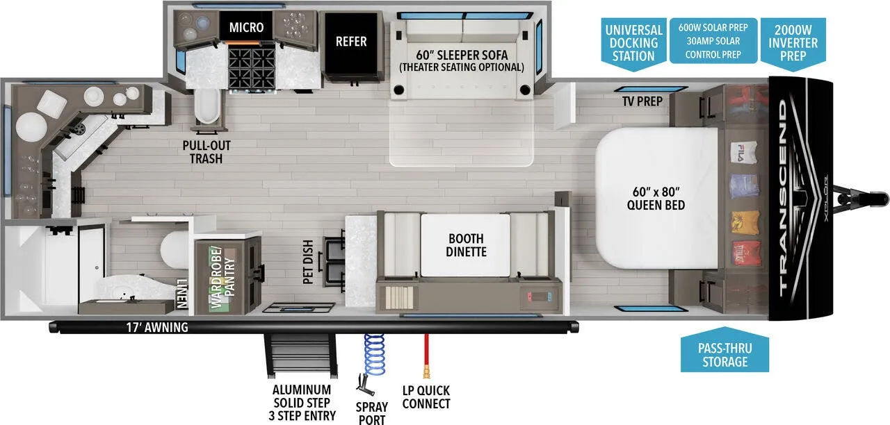 2025 Grand Design Transcend Xplor 25MLX - Floor plan