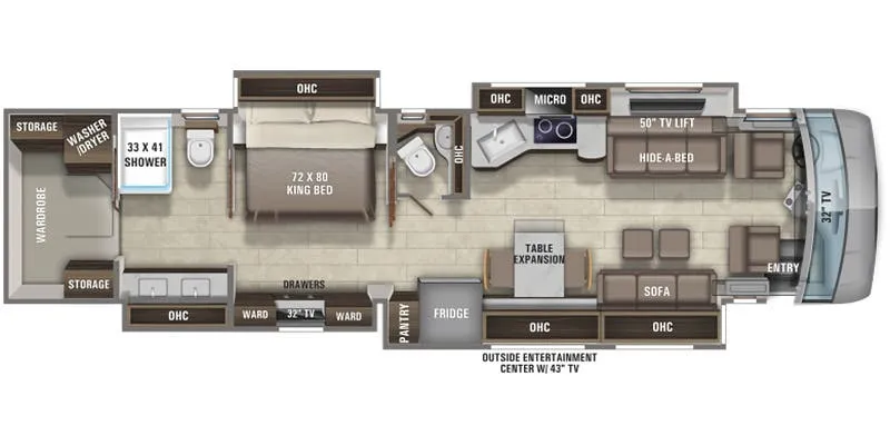 Entegra Coach Anthem 44F floor plan