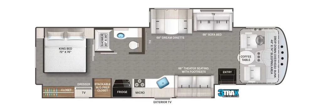 2026 Thor Motor Coach Windsport 35R floor plan