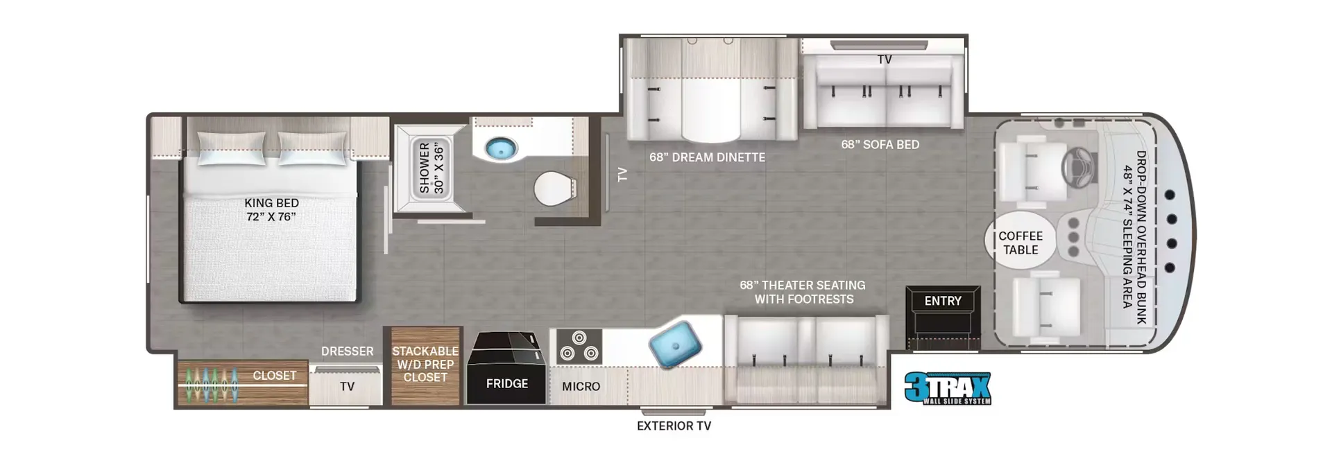 2026 Thor Motor Coach Windsport 35R - Floor plan