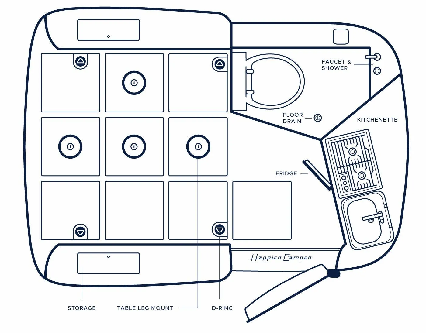 Happier Camper HC1 Studio HC1 STUDIO ADVENTURE floor plan