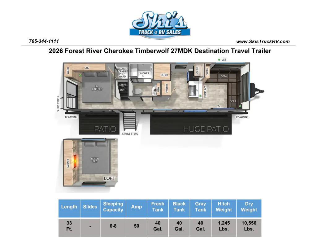2026 Forest River Cherokee Timberwolf 27MDK, Photos photo 6