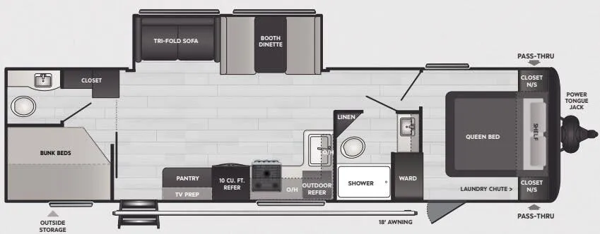 Keystone Springdale 310DB floor plan