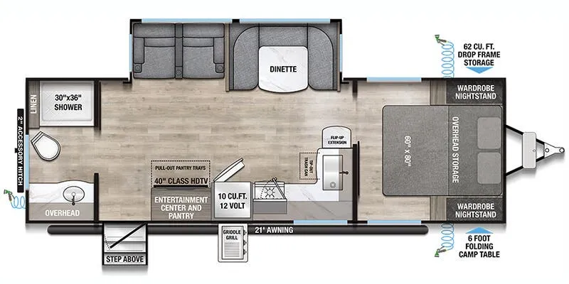 2025 Alliance RV Delta 262RB floor plan