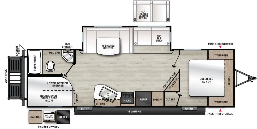 Coachmen Catalina Legacy Edition 263BHSCK floor plan