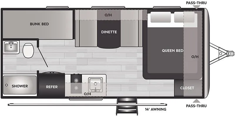 2024 Keystone Springdale Mini 1800BH - Floor plan