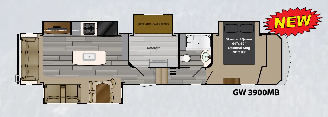 Heartland Gateway 3900 floor plan