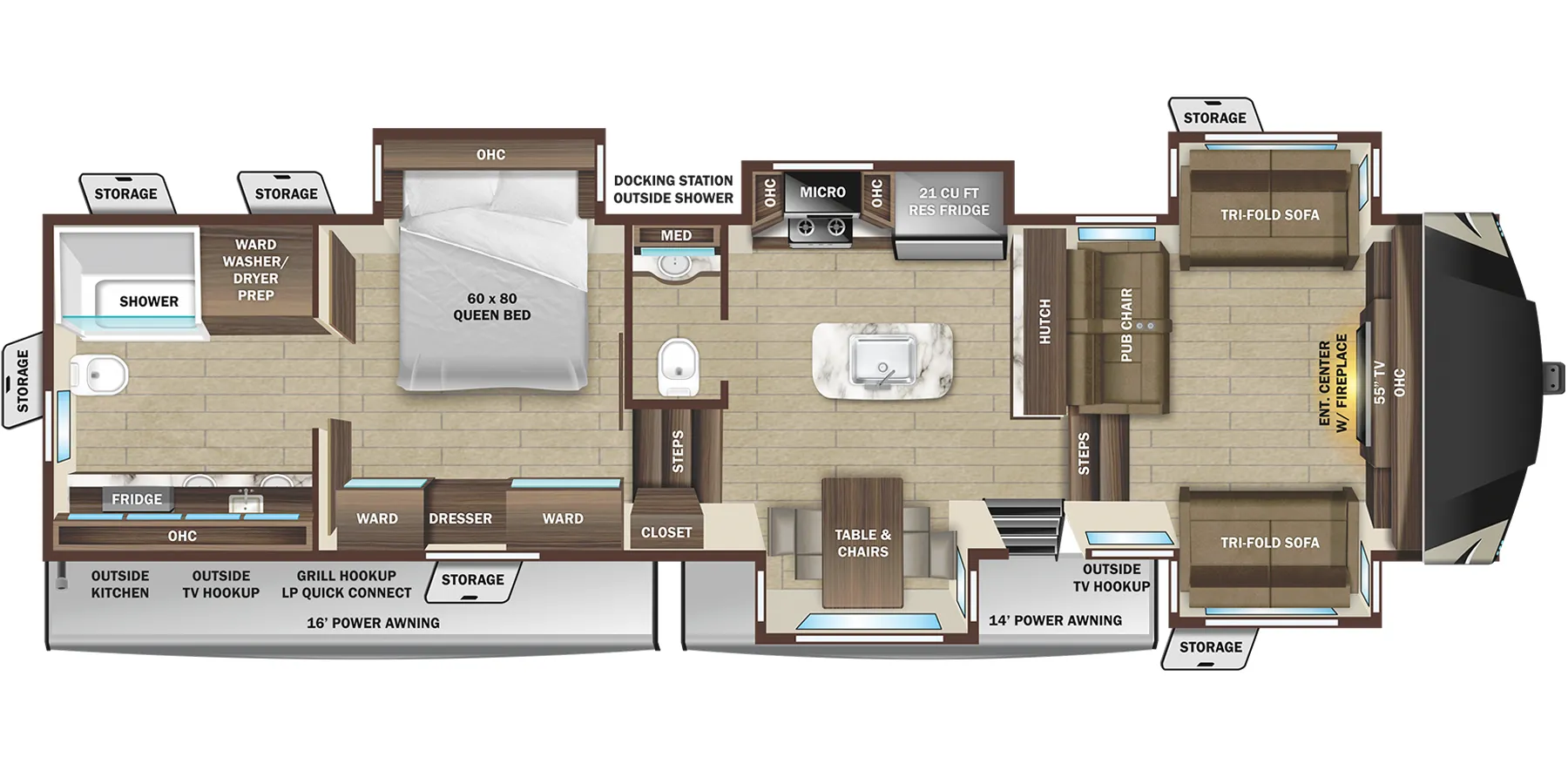 Highland Ridge Silverstar 373RBS floor plan