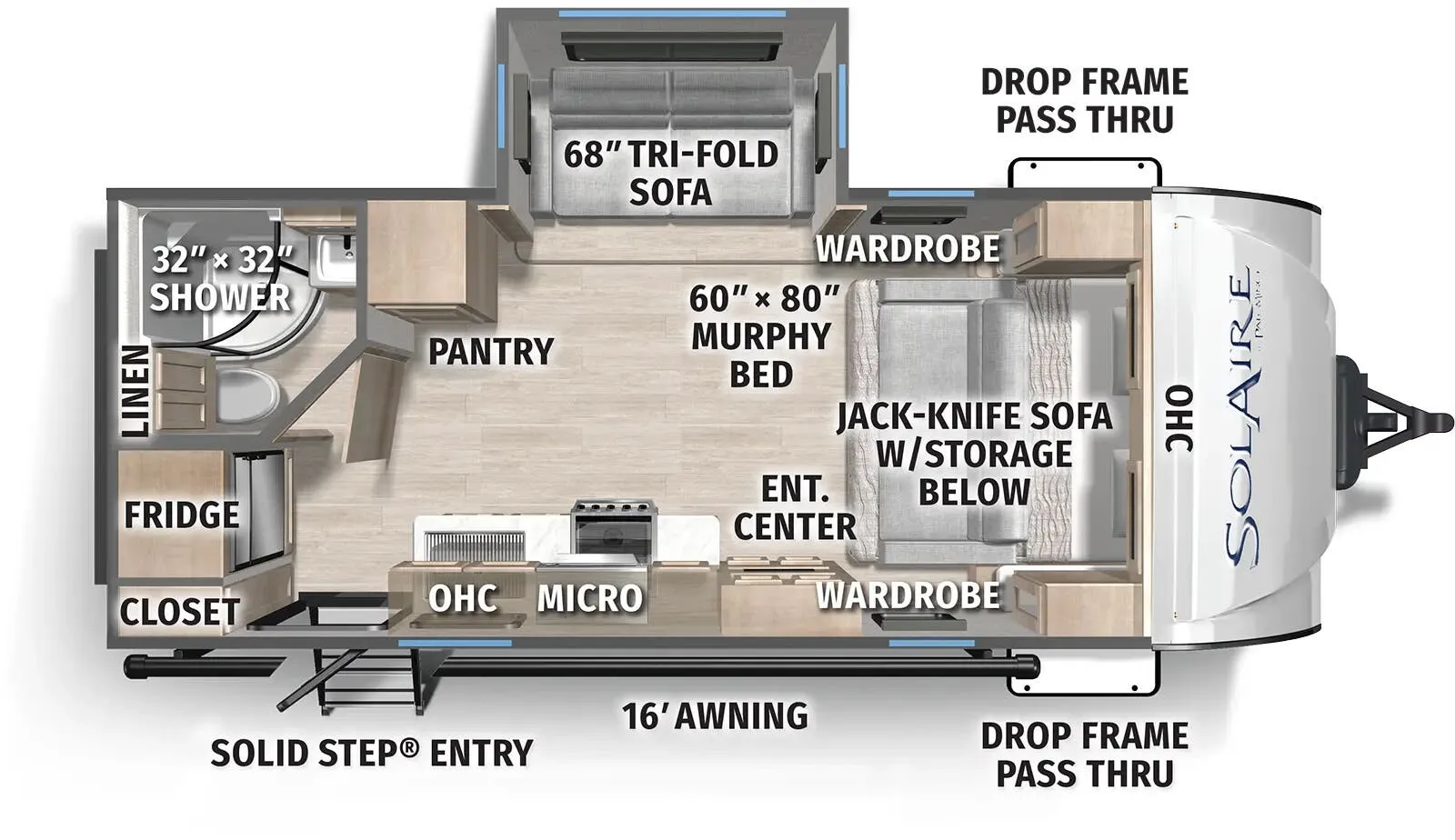 Palomino Solaire 2080RBS floor plan
