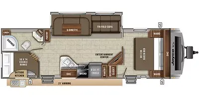 2020 Jayco White Hawk 29BH floor plan
