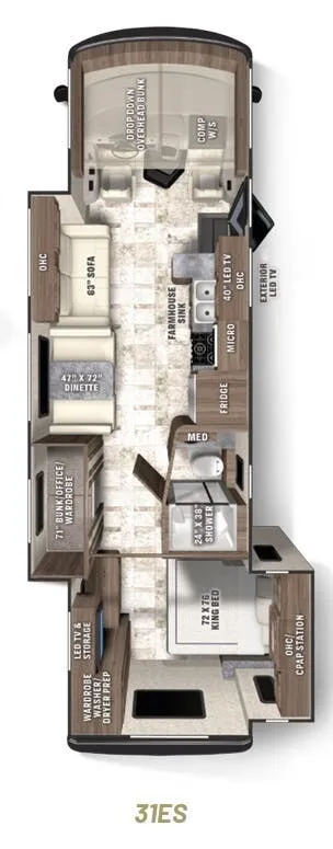 Coachmen Pursuit 31ES floor plan