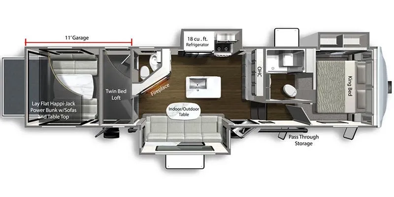 Dutchmen Voltage Triton 3511 floor plan