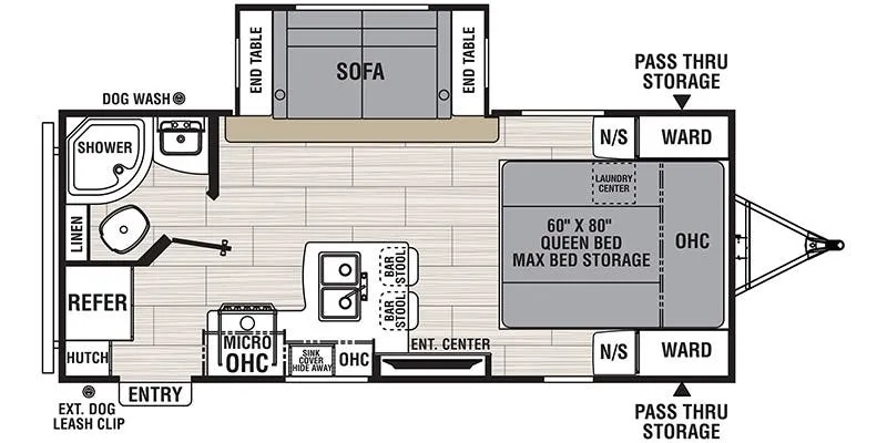 2025 Coachmen Northern Spirit Ultra Lite 1943RB - Floor plan