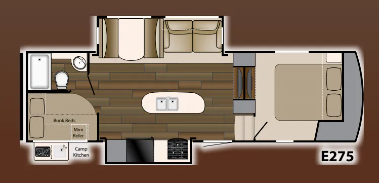 Heartland ElkRidge Xtreme Light E 275 floor plan