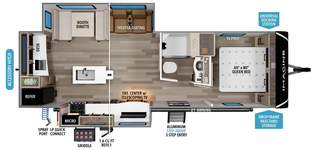 2026 Grand Design Imagine 2670MK floor plan