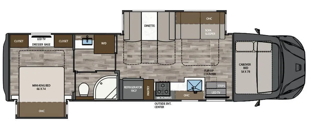 Renegade RV Valencia 36SB floor plan