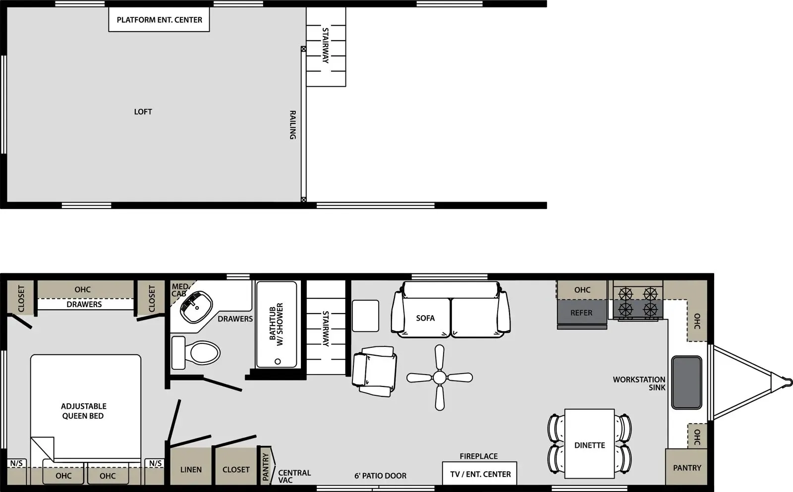 Forest River Quailridge Premier 40FKL-P floor plan