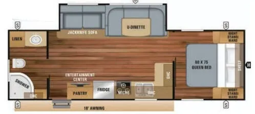 Jayco Jay Feather 25RB floor plan