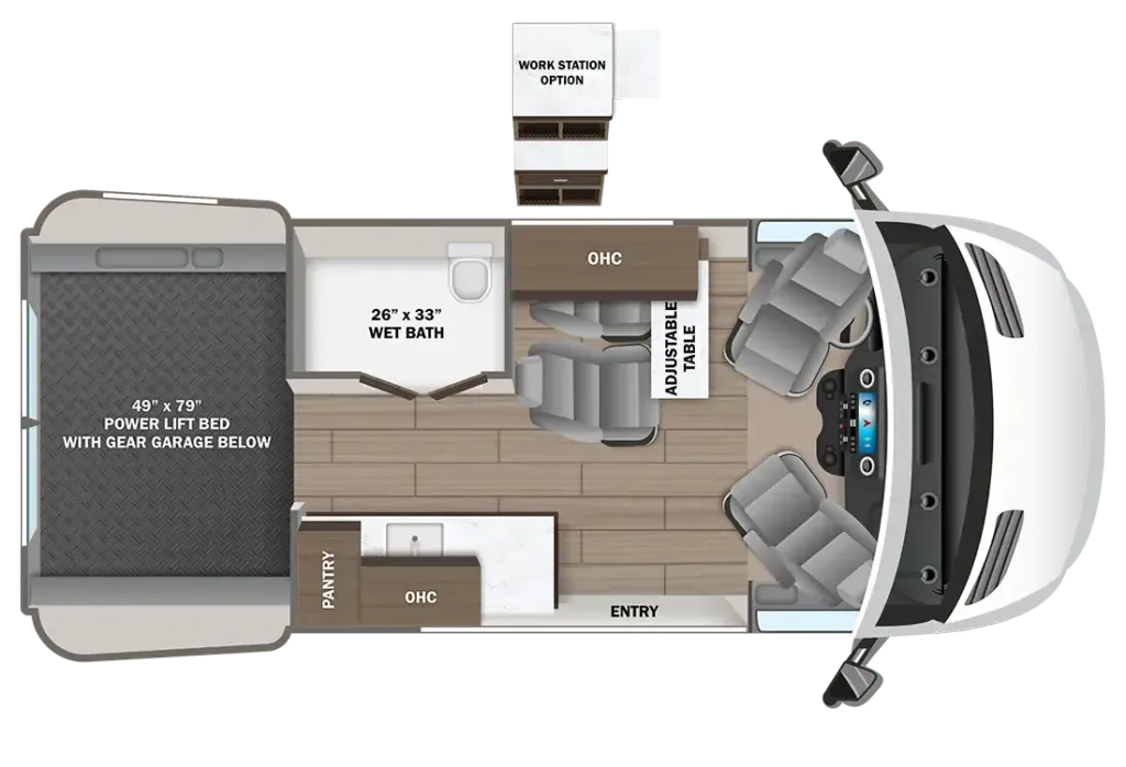 2027 Entegra Coach Launch 19Y floor plan
