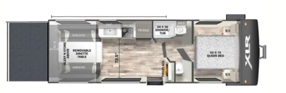 Forest River XLR Boost 24LE floor plan