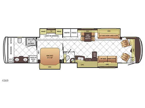 2015 Newmar Dutch Star 4369 floor plan