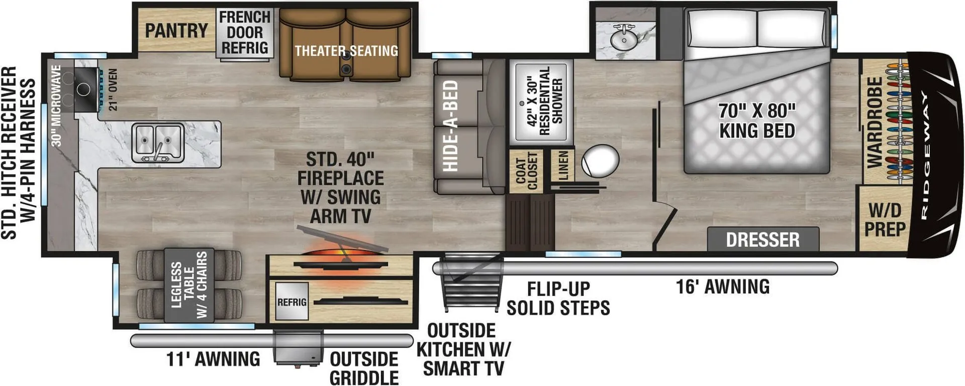 K-Z Ridgeway 32ML floor plan