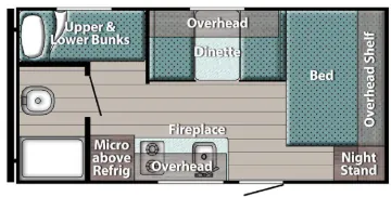 Gulf Stream Conquest Lite Super Lite 177BH floor plan