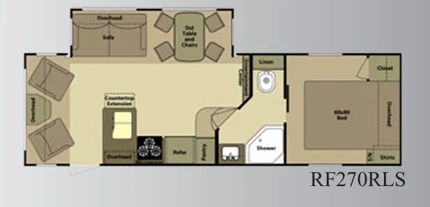 Highland Ridge Open Range Roamer RF270RLS floor plan