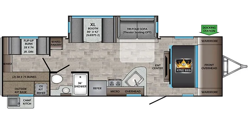 CrossRoads Sunset Trail Super Lite SS289QB floor plan