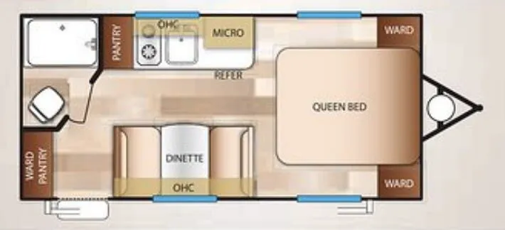 Forest River EVO Factory Select 195RB floor plan
