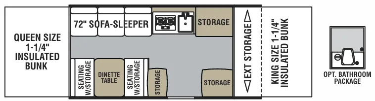 Forest River Viking Epic 2405ST floor plan