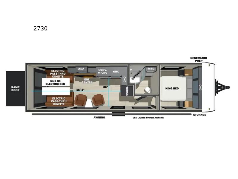 2026 Forest River Sandstorm 2730 - Floor plan