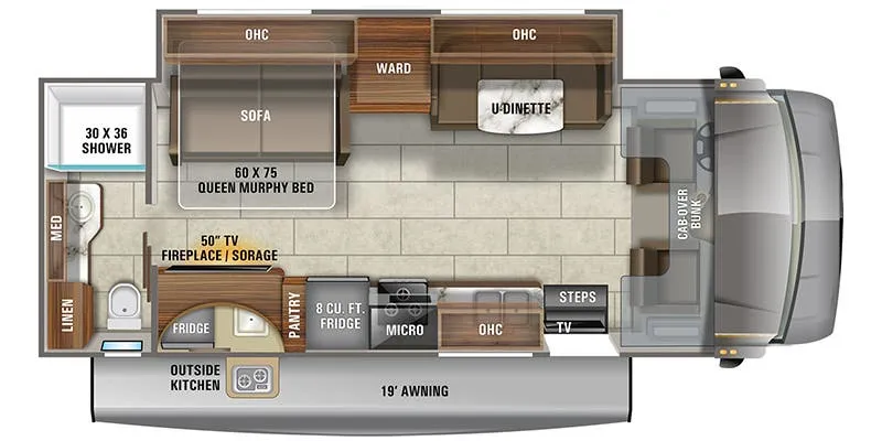 Jayco Redhawk 26M floor plan
